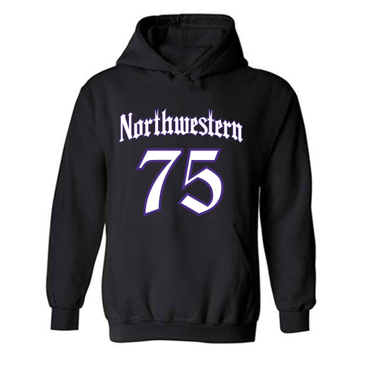 Northwestern - NCAA Football : Arkel Anugwom - Hooded Sweatshirt-0