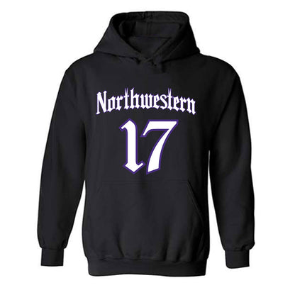 Northwestern - NCAA Football : Griffin Wilde - Hooded Sweatshirt-0