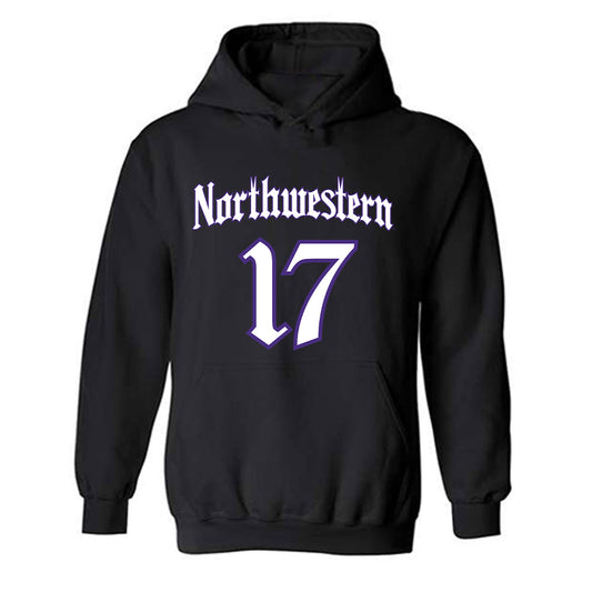 Northwestern - NCAA Football : Griffin Wilde - Hooded Sweatshirt-0