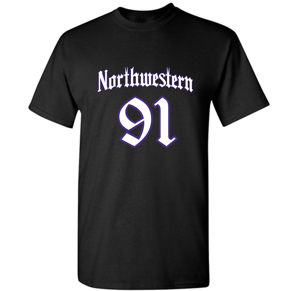 Northwestern - NCAA Football : Evan Boutorwick - T-Shirt-0