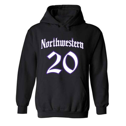 Northwestern - NCAA Football : Chase Farrell - Hooded Sweatshirt-0