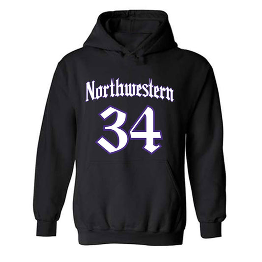 Northwestern - NCAA Women's Soccer : Ava Goodin - Hooded Sweatshirt-0