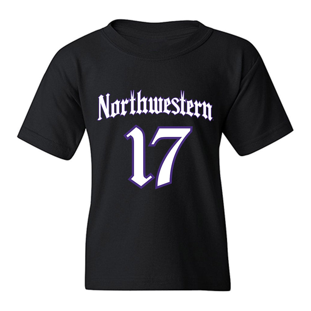 Northwestern - NCAA Football : Jaden Vaughn - Youth T-Shirt-0