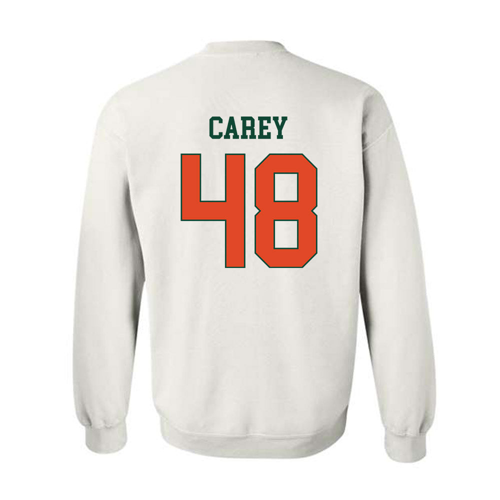 Miami - NCAA Women's Soccer : sage carey - Classic Shersey Crewneck Sweatshirt-1