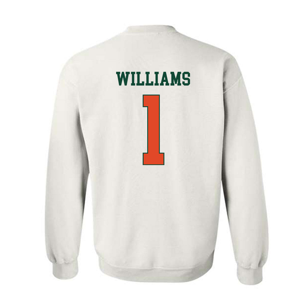 Miami - NCAA Women's Basketball : Camille Williams - Classic Shersey Crewneck Sweatshirt-1