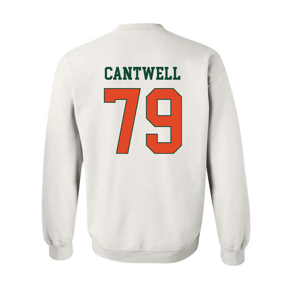 Miami - NCAA Football : Jackson Cantwell - Classic Shersey Crewneck Sweatshirt-1
