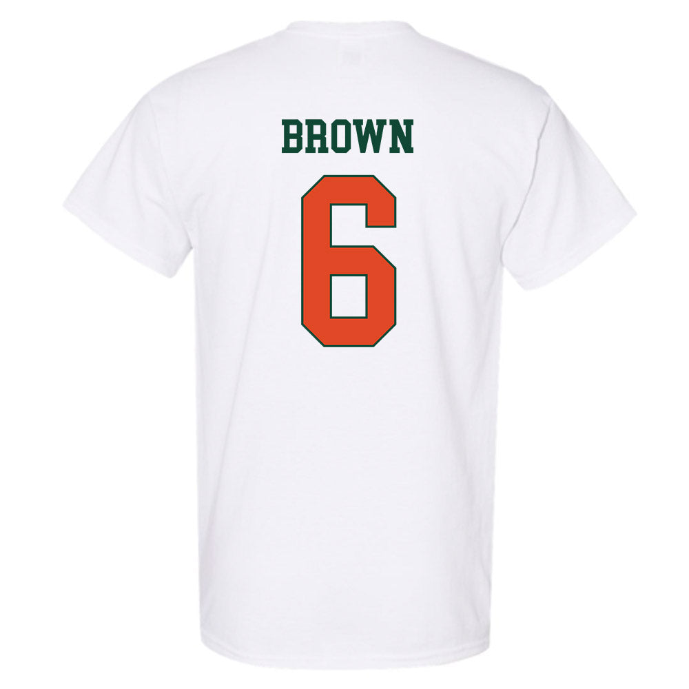 Miami - NCAA Football : CharMar Brown - Classic Shersey T-Shirt-1