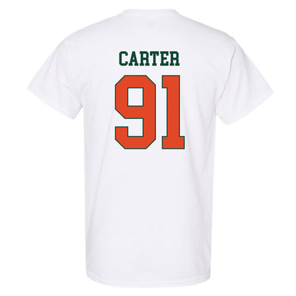 Miami - NCAA Football : Jarquez Carter - Classic Shersey T-Shirt-1