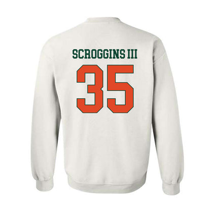 Miami - NCAA Football : Herbert Scroggins III - Classic Shersey Crewneck Sweatshirt-1