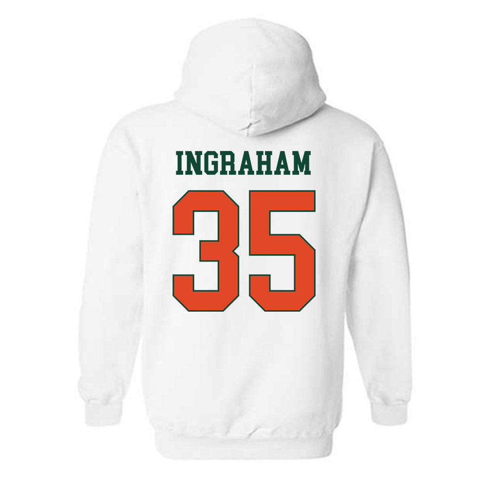Miami - NCAA Football : Monroe Ingraham - Classic Shersey Hooded Sweatshirt-1