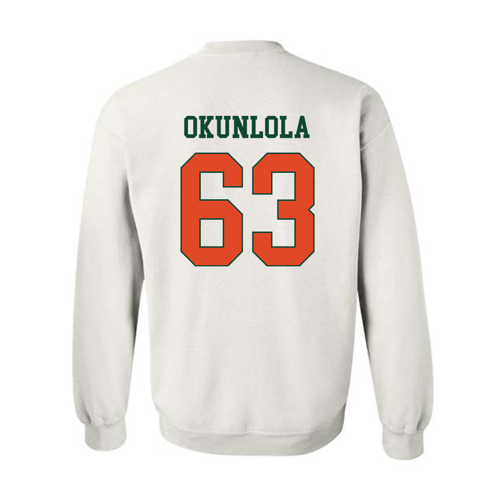 Miami - NCAA Football : Samson Okunlola - Classic Shersey Crewneck Sweatshirt-1