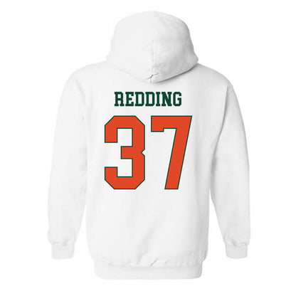 Miami - NCAA Football : Cortez Redding - Classic Shersey Hooded Sweatshirt-1