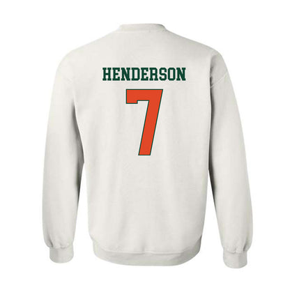 Miami - NCAA Men's Basketball : Shelton Henderson - Classic Shersey Crewneck Sweatshirt-1