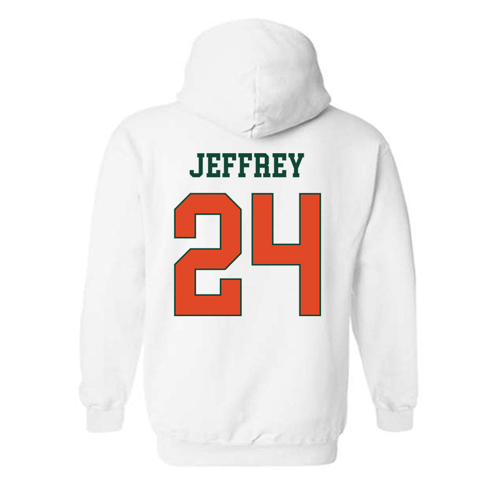 Miami - NCAA Baseball : Donavan Jeffrey - Classic Shersey Hooded Sweatshirt-1