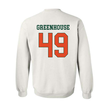 Miami - NCAA Baseball : Mason Greenhouse - Classic Shersey Crewneck Sweatshirt-1