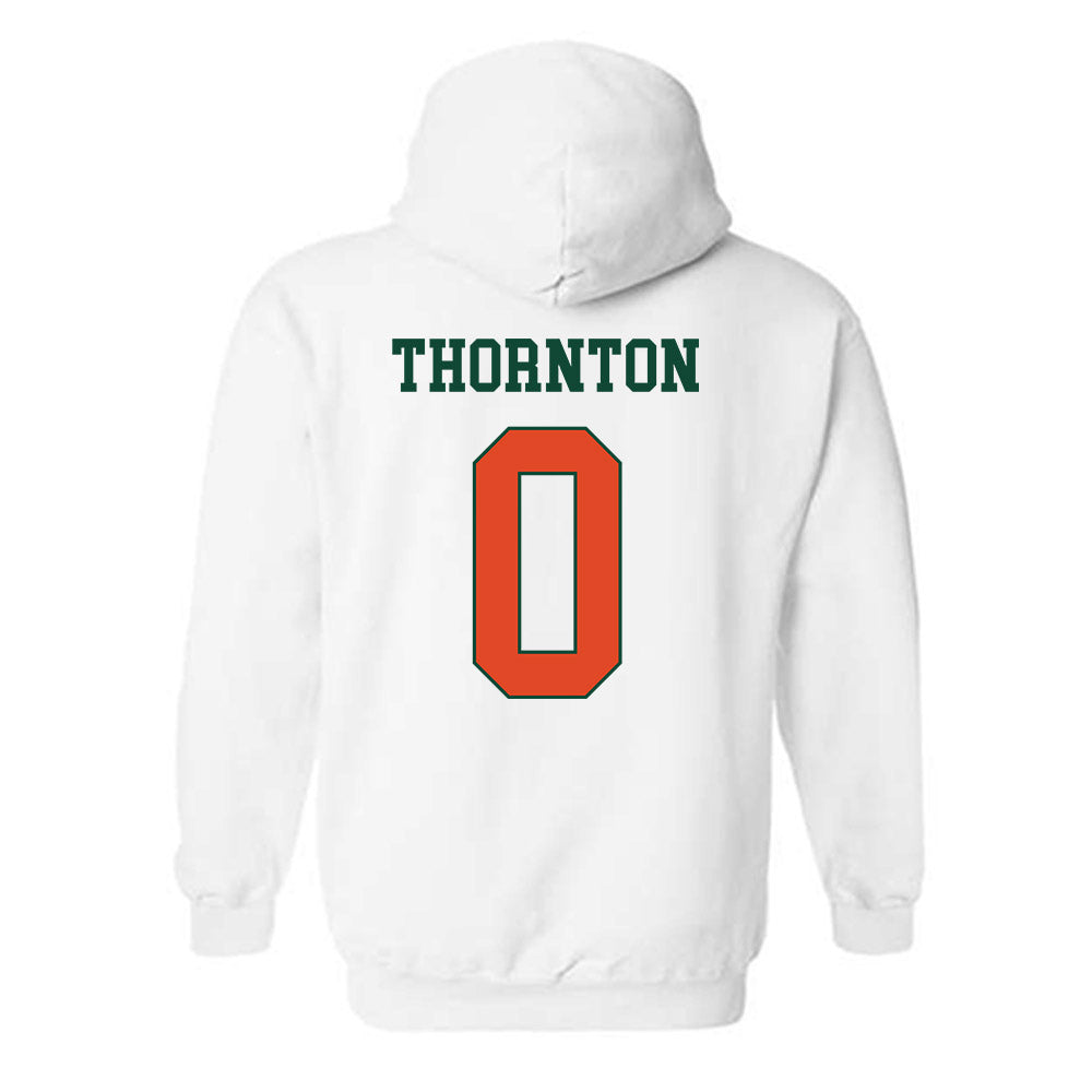 Miami - NCAA Football : Omar Thornton - Classic Shersey Hooded Sweatshirt-1