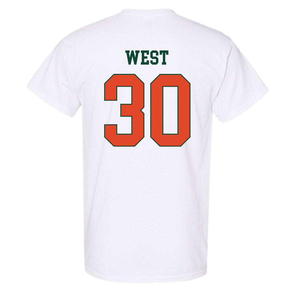 Miami - NCAA Baseball : Brylan West - Classic Shersey T-Shirt-1