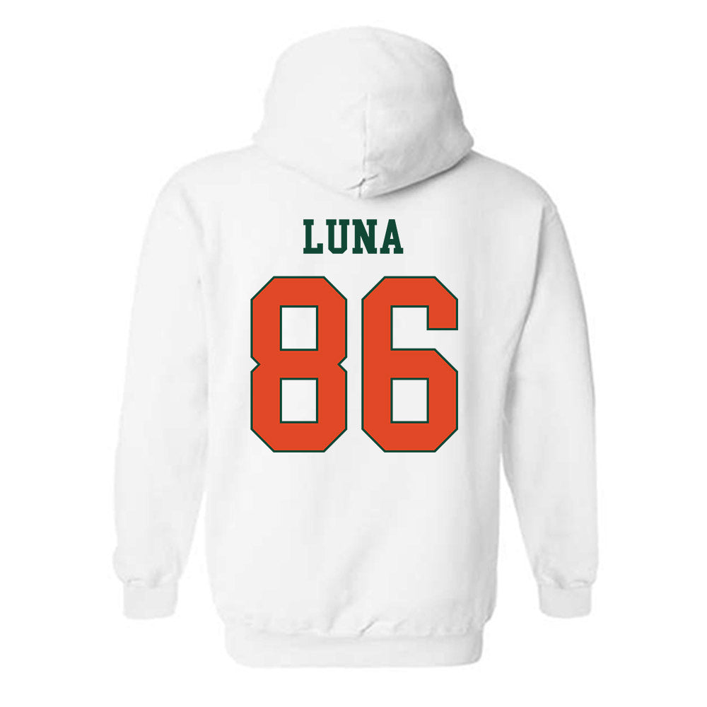 Miami - NCAA Football : Kolby Luna - Classic Shersey Hooded Sweatshirt-1