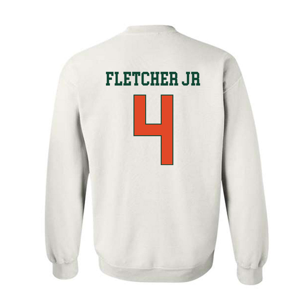 Miami - NCAA Football : Mark Fletcher Jr - Classic Shersey Crewneck Sweatshirt-1