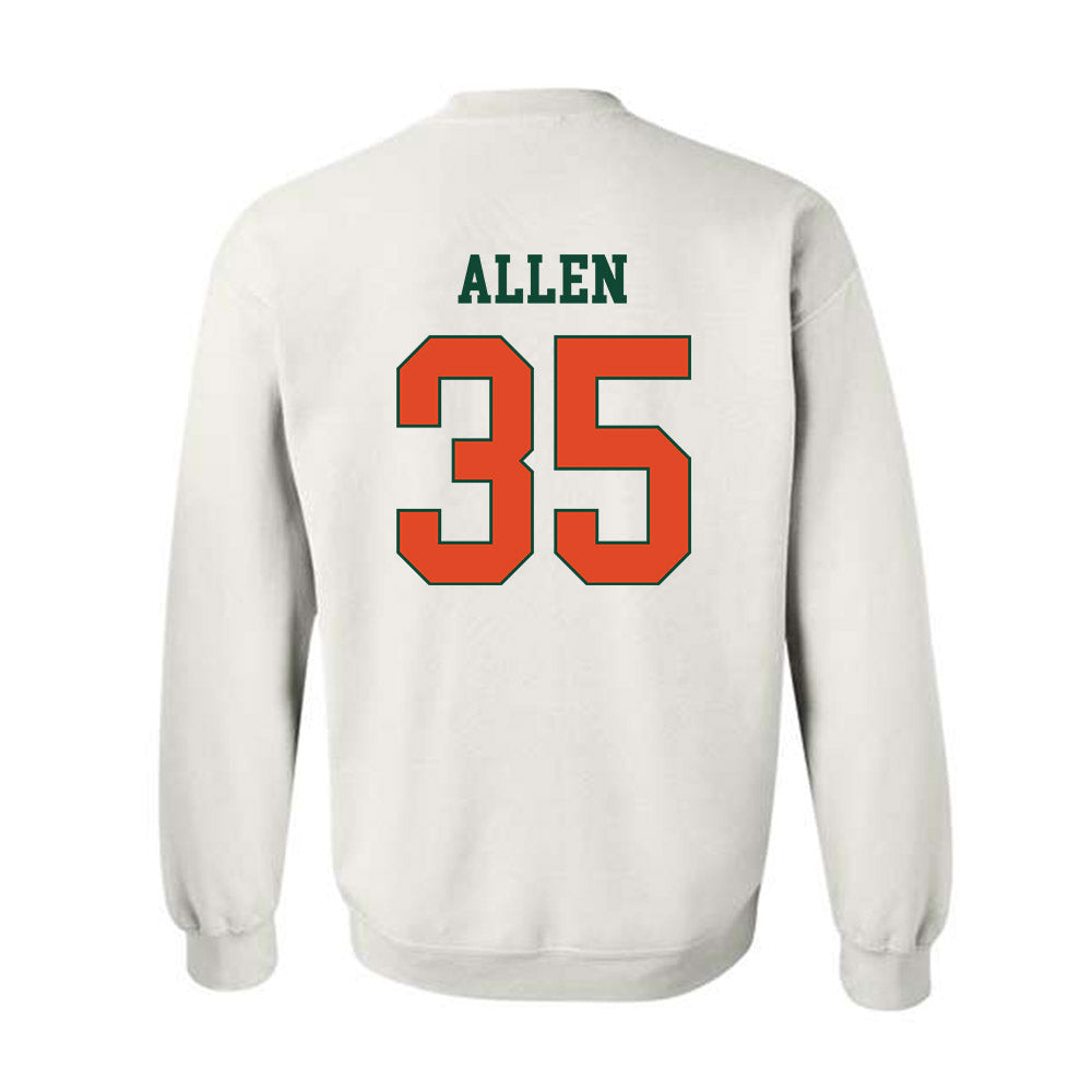 Miami - NCAA Men's Basketball : Dante Allen - Classic Shersey Crewneck Sweatshirt-1