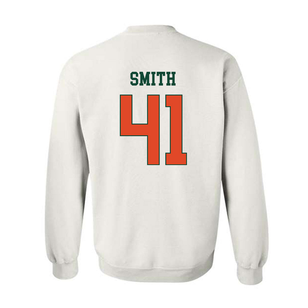 Miami - NCAA Football : Chase Smith - Classic Shersey Crewneck Sweatshirt-1