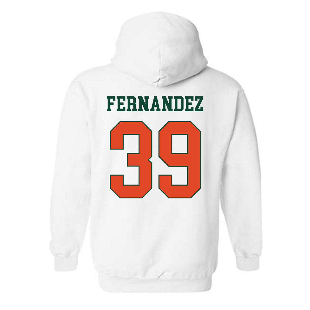 Miami - NCAA Baseball : Michael Fernandez - Classic Shersey Hooded Sweatshirt-1