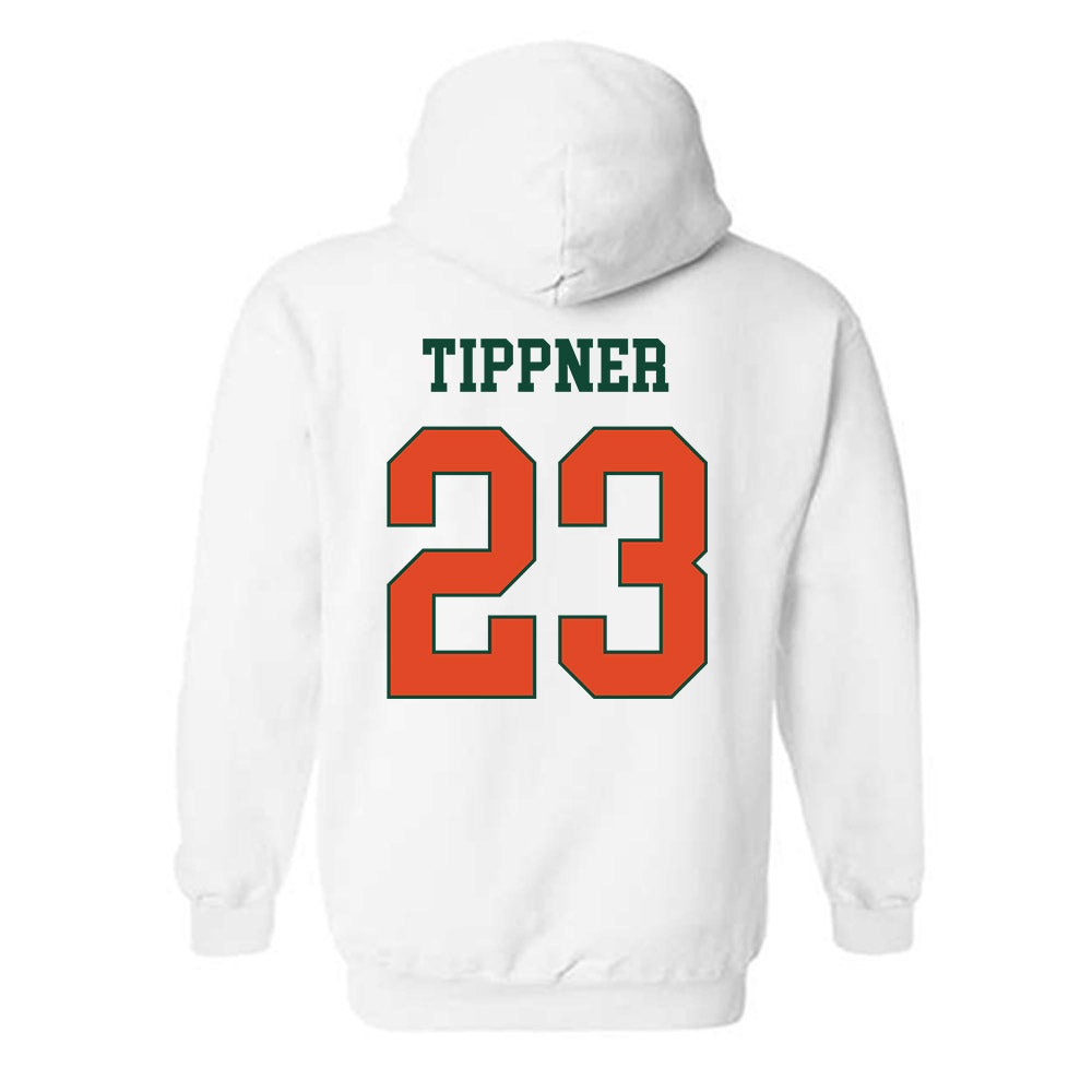 Miami - NCAA Women's Basketball : Meredith Tippner - Classic Shersey Hooded Sweatshirt-1
