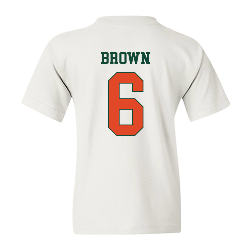 Miami - NCAA Football : CharMar Brown - Classic Shersey Youth T-Shirt-1