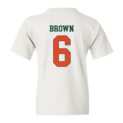 Miami - NCAA Football : CharMar Brown - Classic Shersey Youth T-Shirt-1