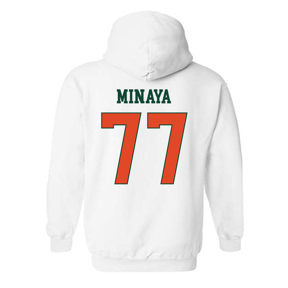 Miami - NCAA Football : Juan Minaya - Classic Shersey Hooded Sweatshirt-1