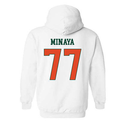 Miami - NCAA Football : Juan Minaya - Classic Shersey Hooded Sweatshirt-1