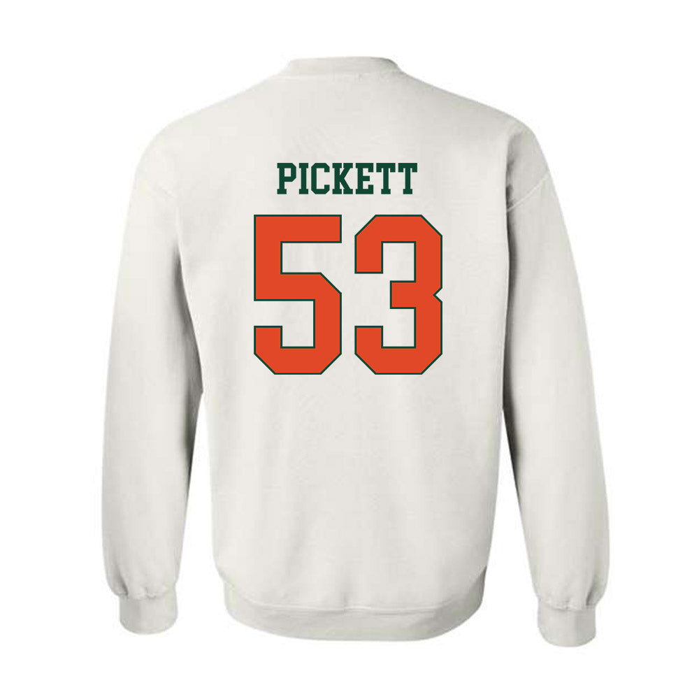 Miami - NCAA Football : Canon Pickett - Classic Shersey Crewneck Sweatshirt-1