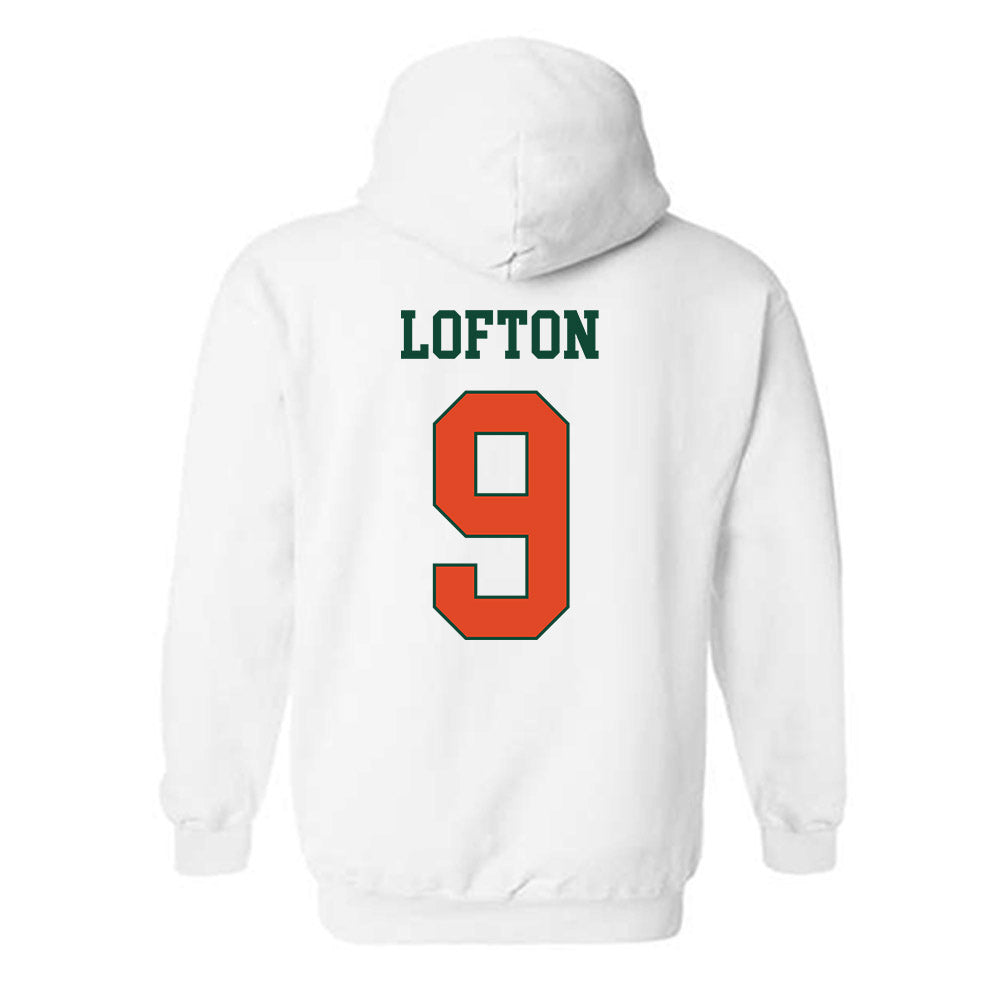 Miami - NCAA Football : Elija Lofton - Classic Shersey Hooded Sweatshirt-1