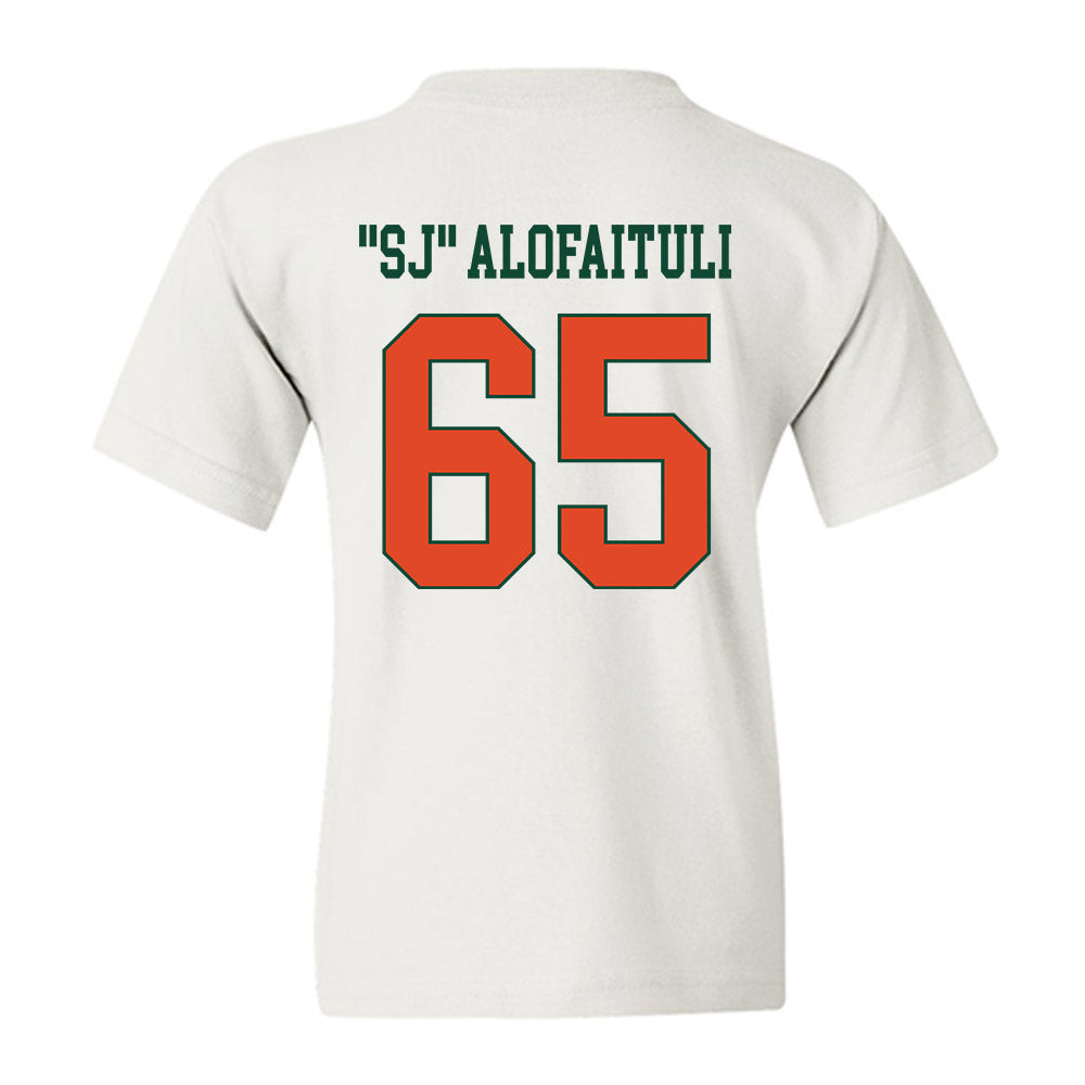 Miami - NCAA Football : Seuseu "SJ" Alofaituli - Classic Shersey Youth T-Shirt-1