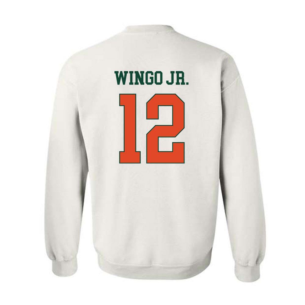 Miami - NCAA Football : Somourian Wingo Jr. - Classic Shersey Crewneck Sweatshirt-1