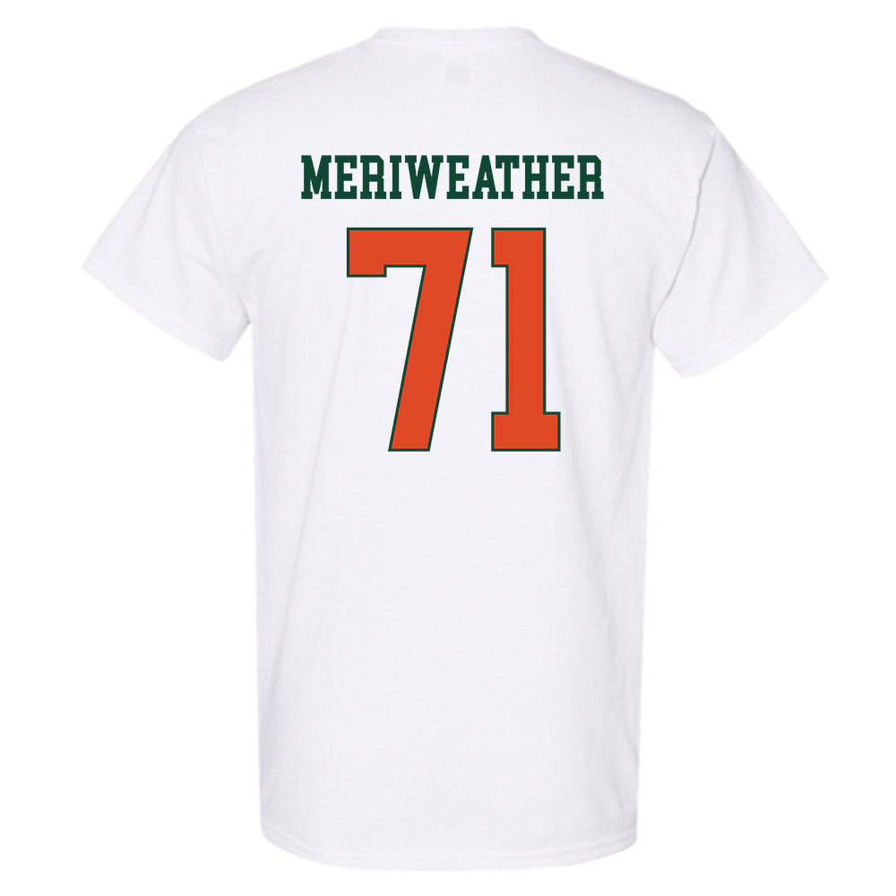 Miami - NCAA Football : Jamal Meriweather - Classic Shersey T-Shirt-1