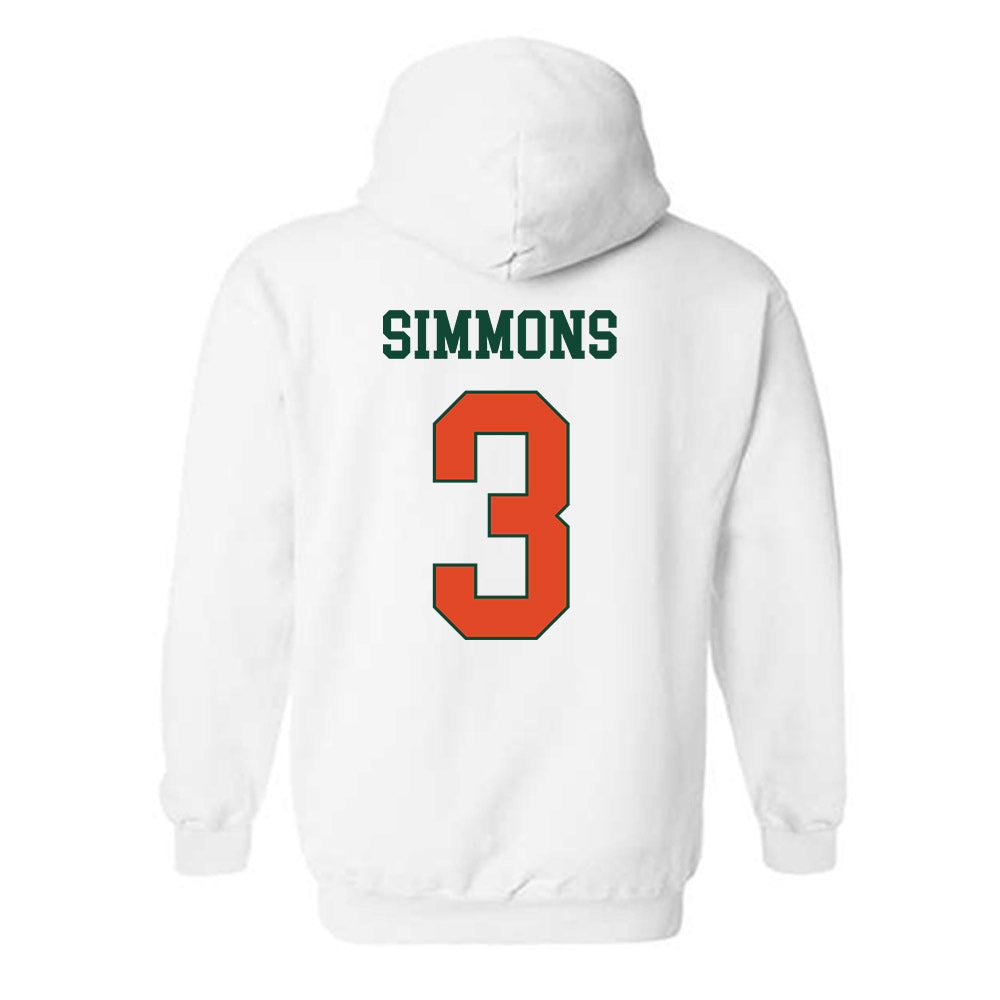Miami - NCAA Women's Soccer : Noelle Simmons - Classic Shersey Hooded Sweatshirt-1