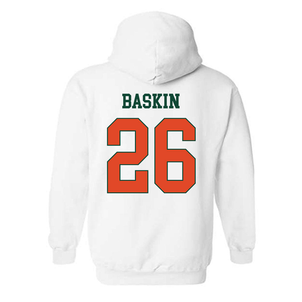 Miami - NCAA Women's Volleyball : Simone Baskin - Classic Shersey Hooded Sweatshirt-1