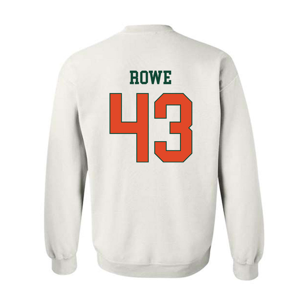 Miami - NCAA Football : Tyler Rowe - Classic Shersey Crewneck Sweatshirt-1