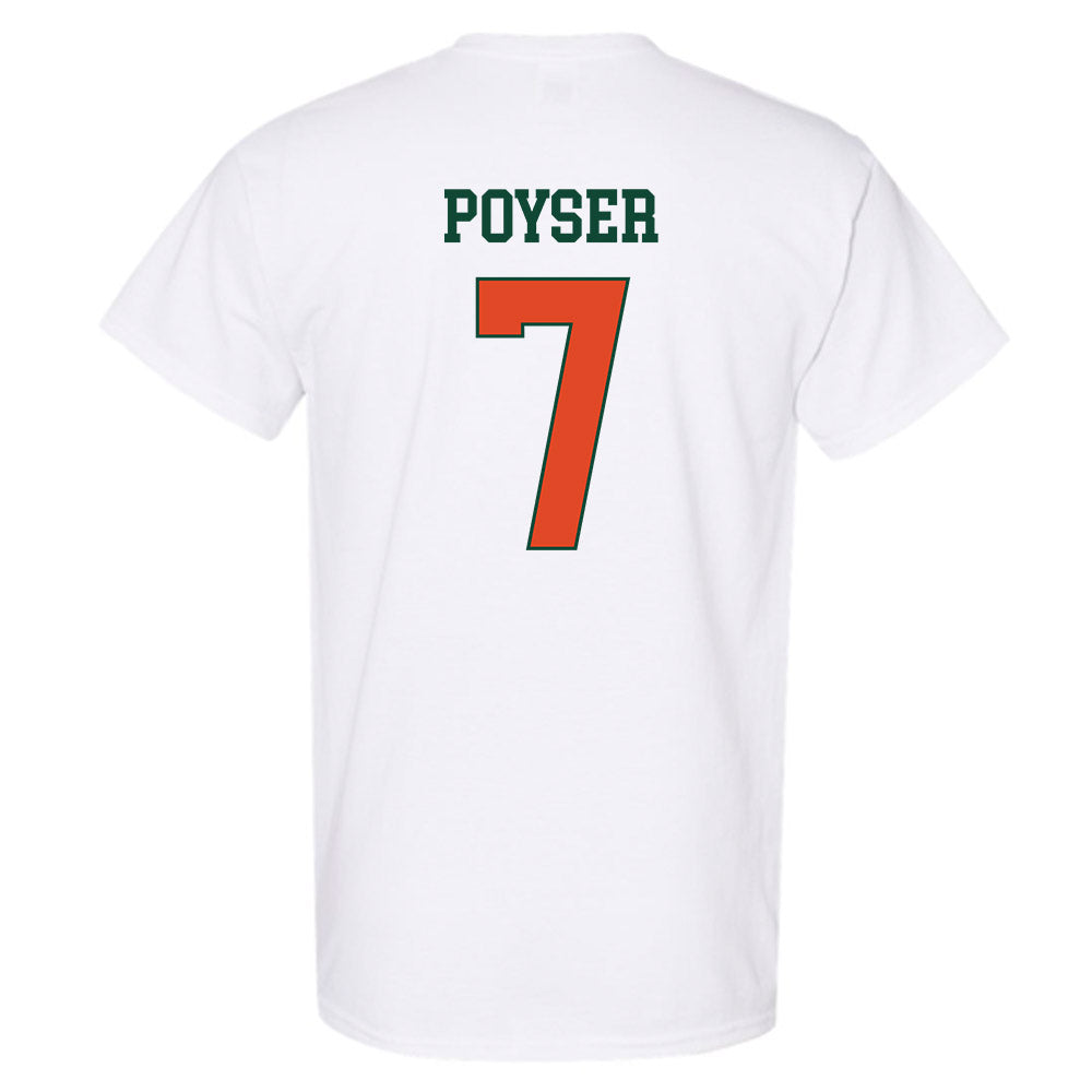 Miami - NCAA Football : Zechariah Poyser - Classic Shersey T-Shirt-1