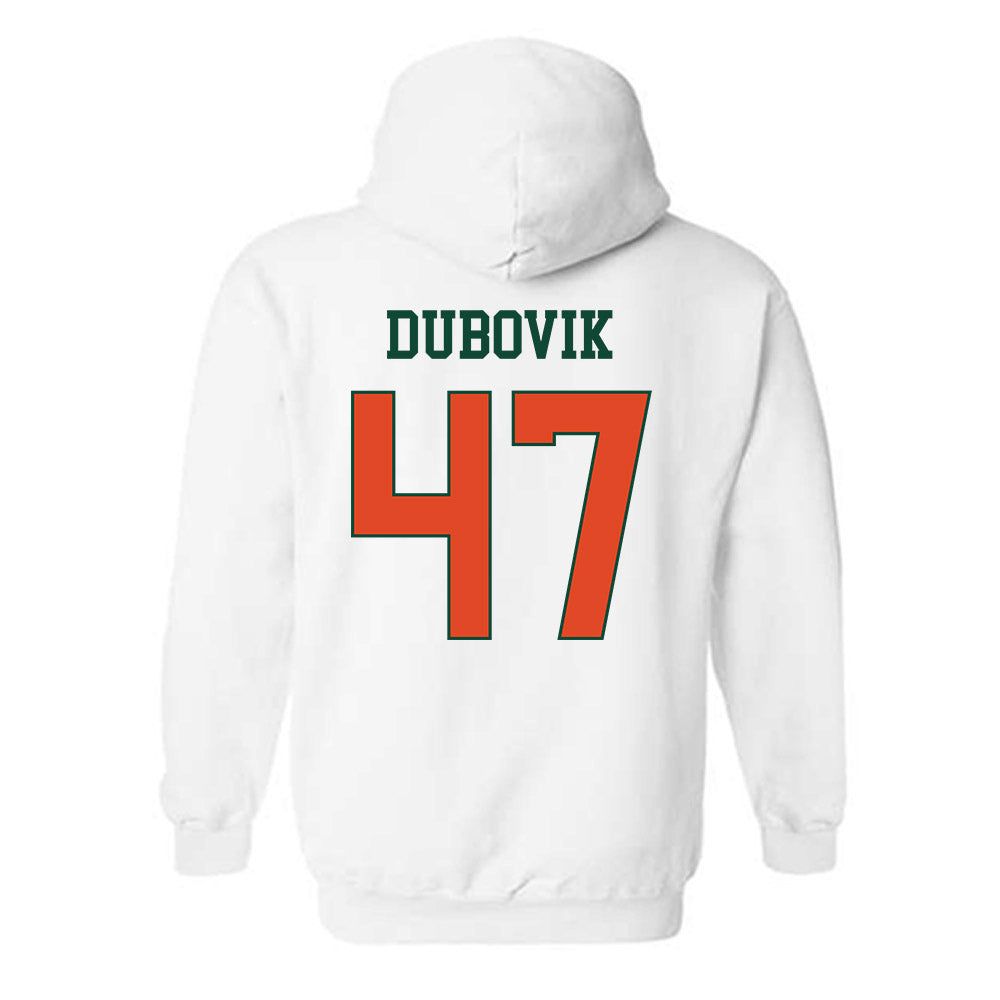 Miami - NCAA Baseball : Dylan Dubovik - Classic Shersey Hooded Sweatshirt-1