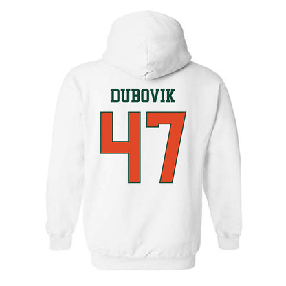 Miami - NCAA Baseball : Dylan Dubovik - Classic Shersey Hooded Sweatshirt-1