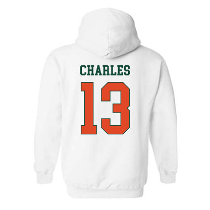 Miami - NCAA Football : Asharri Charles - Classic Shersey Hooded Sweatshirt-1