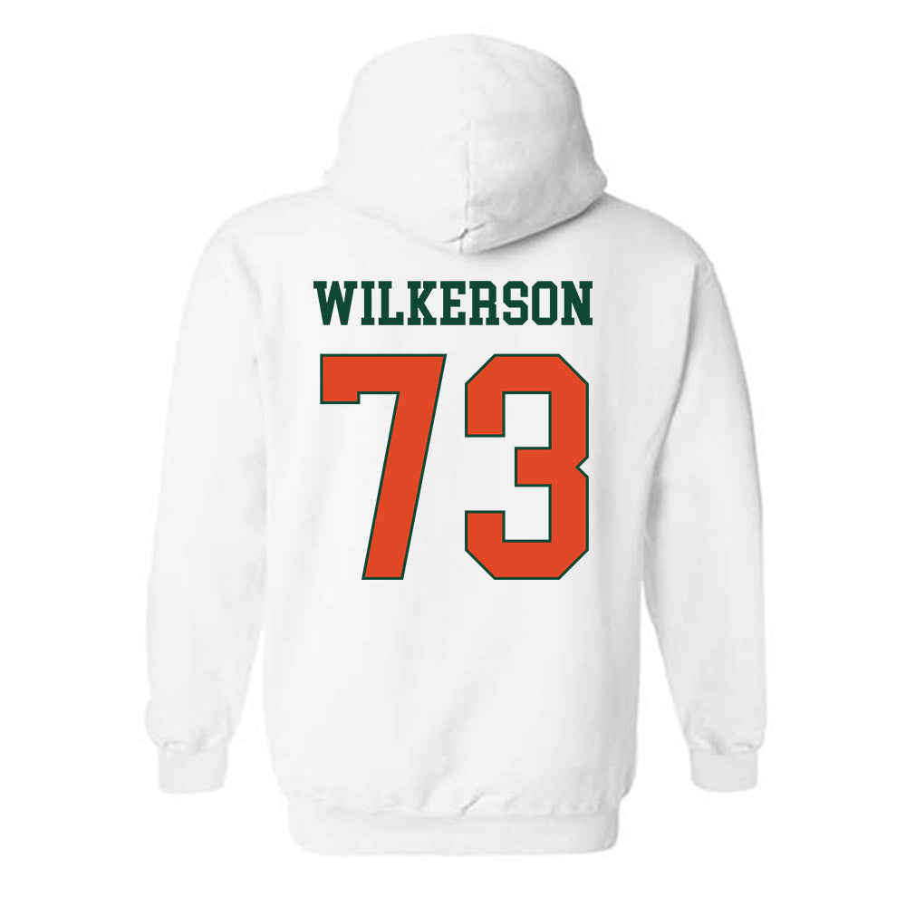 Miami - NCAA Football : Jaden Wilkerson - Classic Shersey Hooded Sweatshirt-1