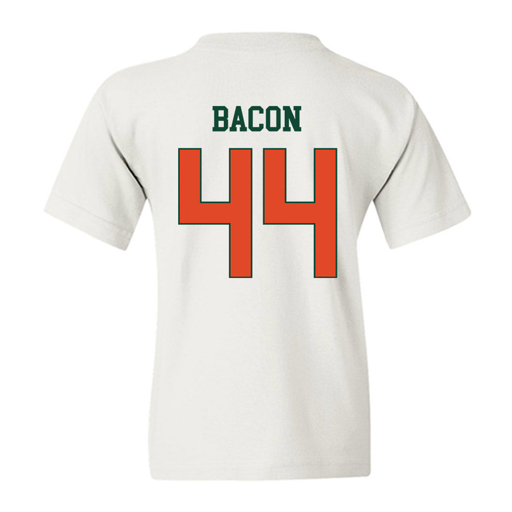 Miami - NCAA Football : Tyson Bacon - Classic Shersey Youth T-Shirt-1