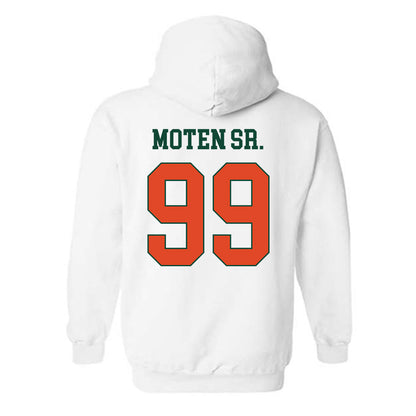 Miami - NCAA Football : Ahmad Moten Sr. - Classic Shersey Hooded Sweatshirt-1