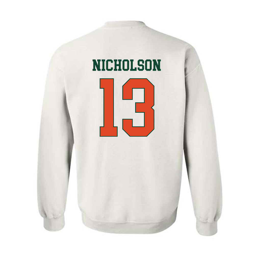Miami - NCAA Women's Soccer : Crosby Nicholson - Classic Shersey Crewneck Sweatshirt-1