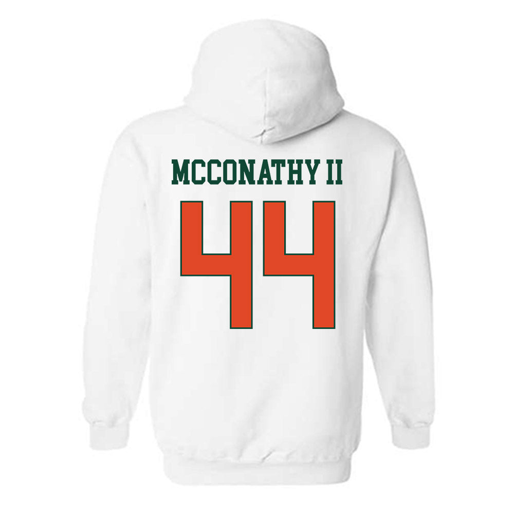 Miami - NCAA Football : Cole McConathy II - Classic Shersey Hooded Sweatshirt-1