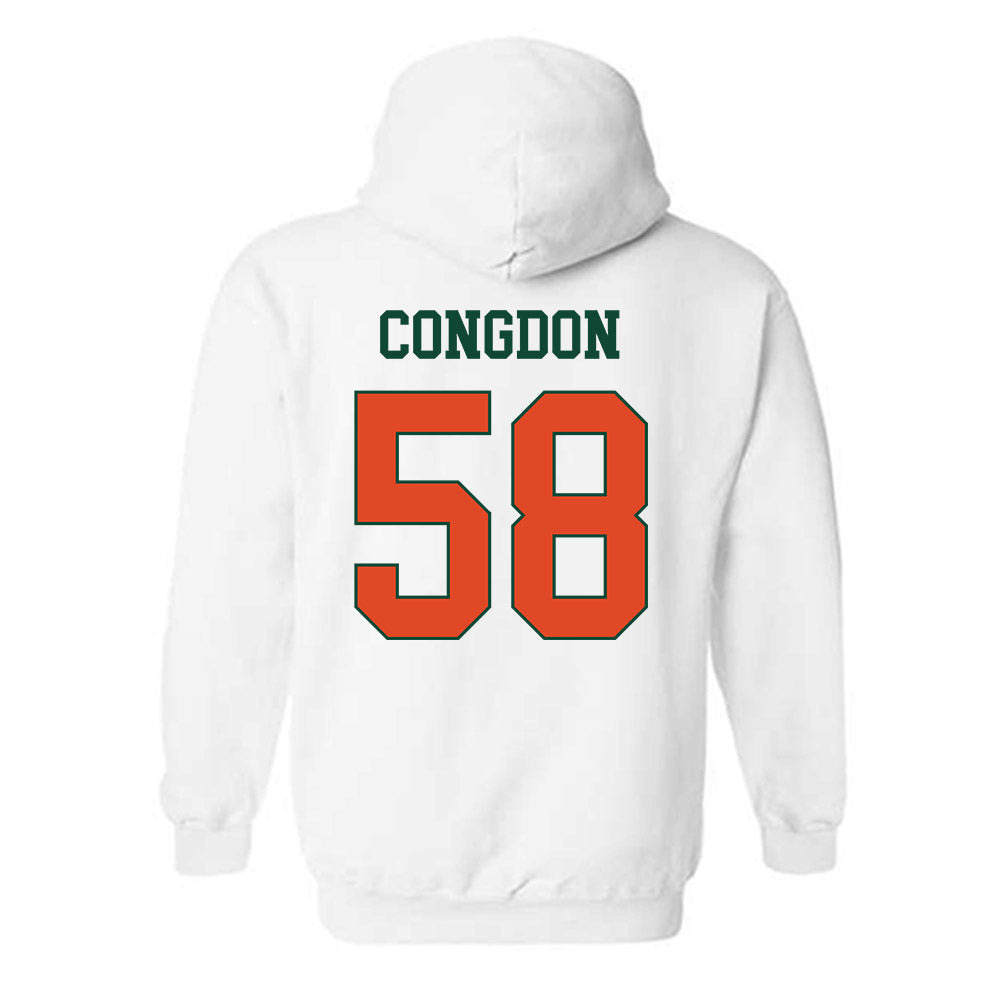 Miami - NCAA Football : Ben Congdon - Classic Shersey Hooded Sweatshirt-1