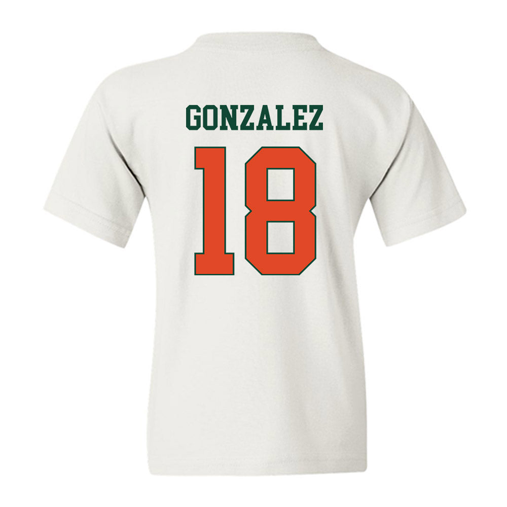 Miami - NCAA Football : Vinny Gonzalez - Classic Shersey Youth T-Shirt-1